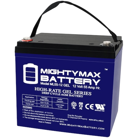 12V 55AH GEL Replacement Battery for Adaptive Driving 14 Patriot